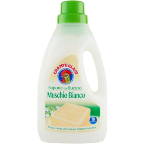 Гель для делікатного прання Chanteclair Sapone da Bucato Muschio Bianco, аромат білий мускус, 27 прань, 1 л